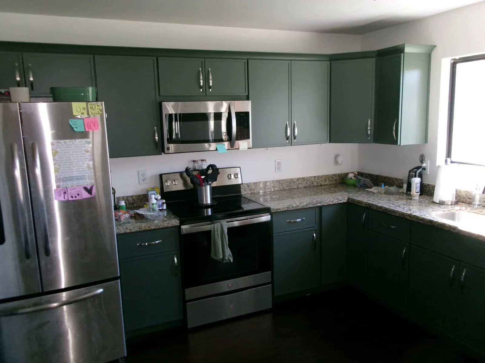 Kitchen cabinets rebuilt after a water loss in Phoenix, AZ