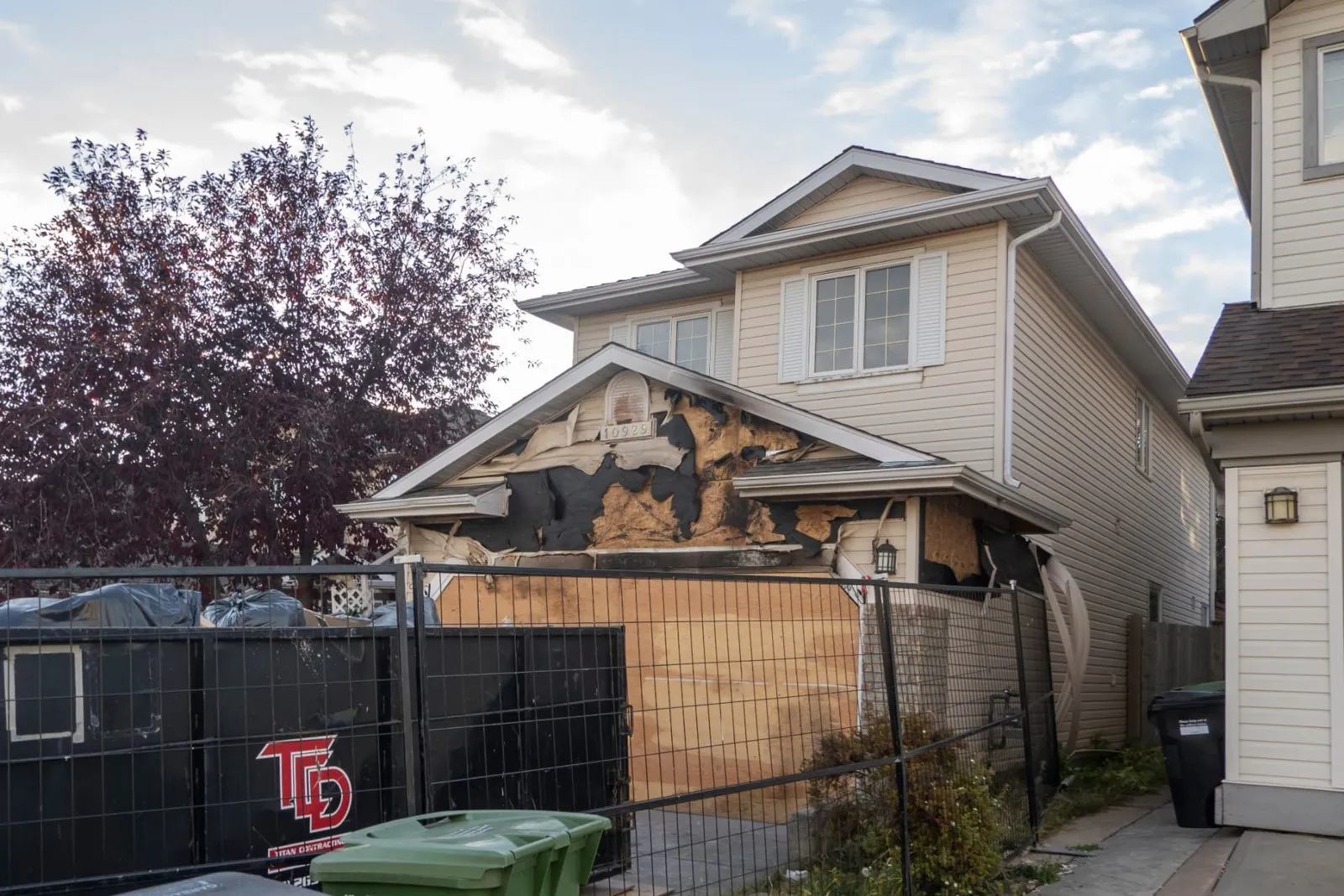 Fire damage repair and rebuild for a home in Phoenix, AZ